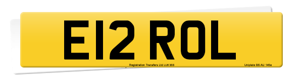 Registration number E12 ROL